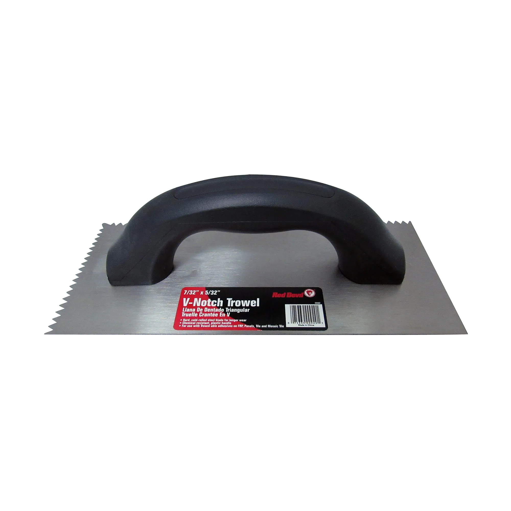 Soft Grip V Notch Trowel 